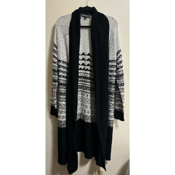 Anthropologie Sweaters - Anthropology David Kahn Sz M Knit Long Duster Open Cardigan Lagenlook Aztec Boho